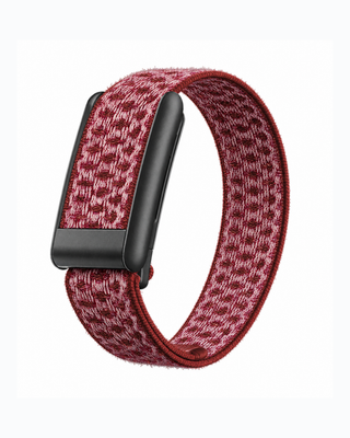 CloudKnit Garnet replacement strap in a loop display on a white background