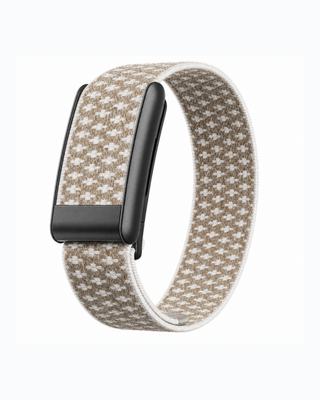 CloudKnit Pebble replacement strap in a loop display on a white background