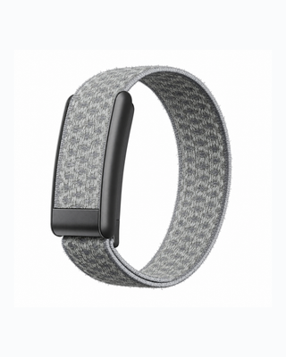 CloudKnit Slate replacement strap in a loop display on a white background