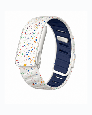 SportFlex Confetti White replacement strap in a loop display on a white background