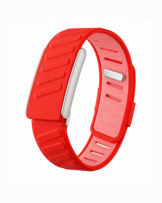 SportFlex Signal Red replacement strap in a loop display on a white background