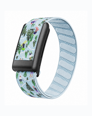 SuperKnit Alpine Sketch replacement strap in a loop display on a white background