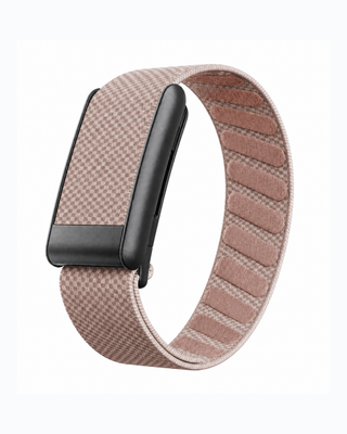 SuperKnit Amber Blush replacement strap in a loop display on a white background