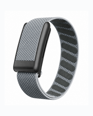 SuperKnit Dusk Grey replacement strap in a loop display on a white background