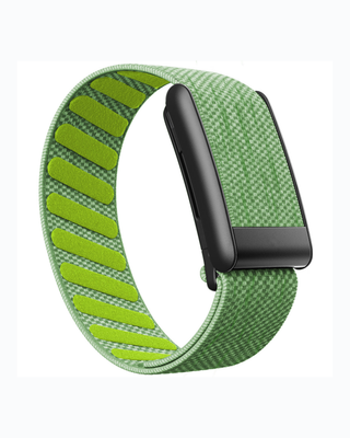 SuperKnit Lime replacement strap in a loop display on a white background