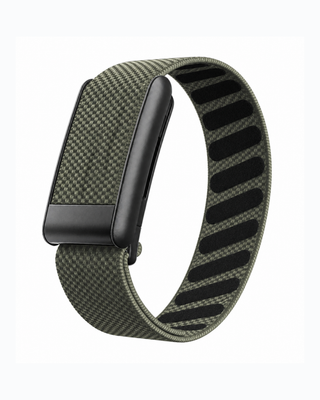 SuperKnit Moss Grey replacement strap in a loop display on a white background