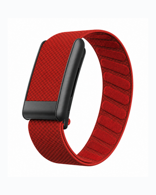SuperKnit Red replacement strap in a loop display on a white background