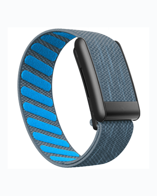SuperKnit Steel Blue replacement strap in a loop display on a white background